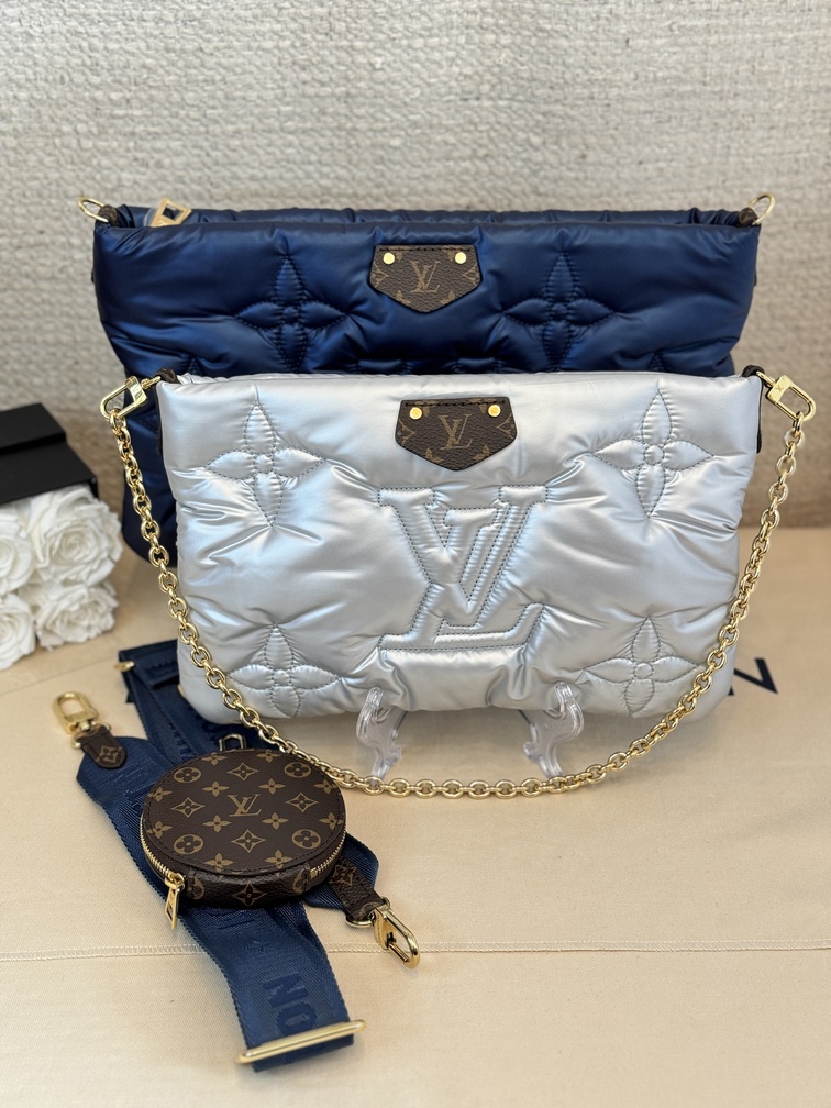 100 Original Louis Vuitton Multi Pochette Accessoires Rose